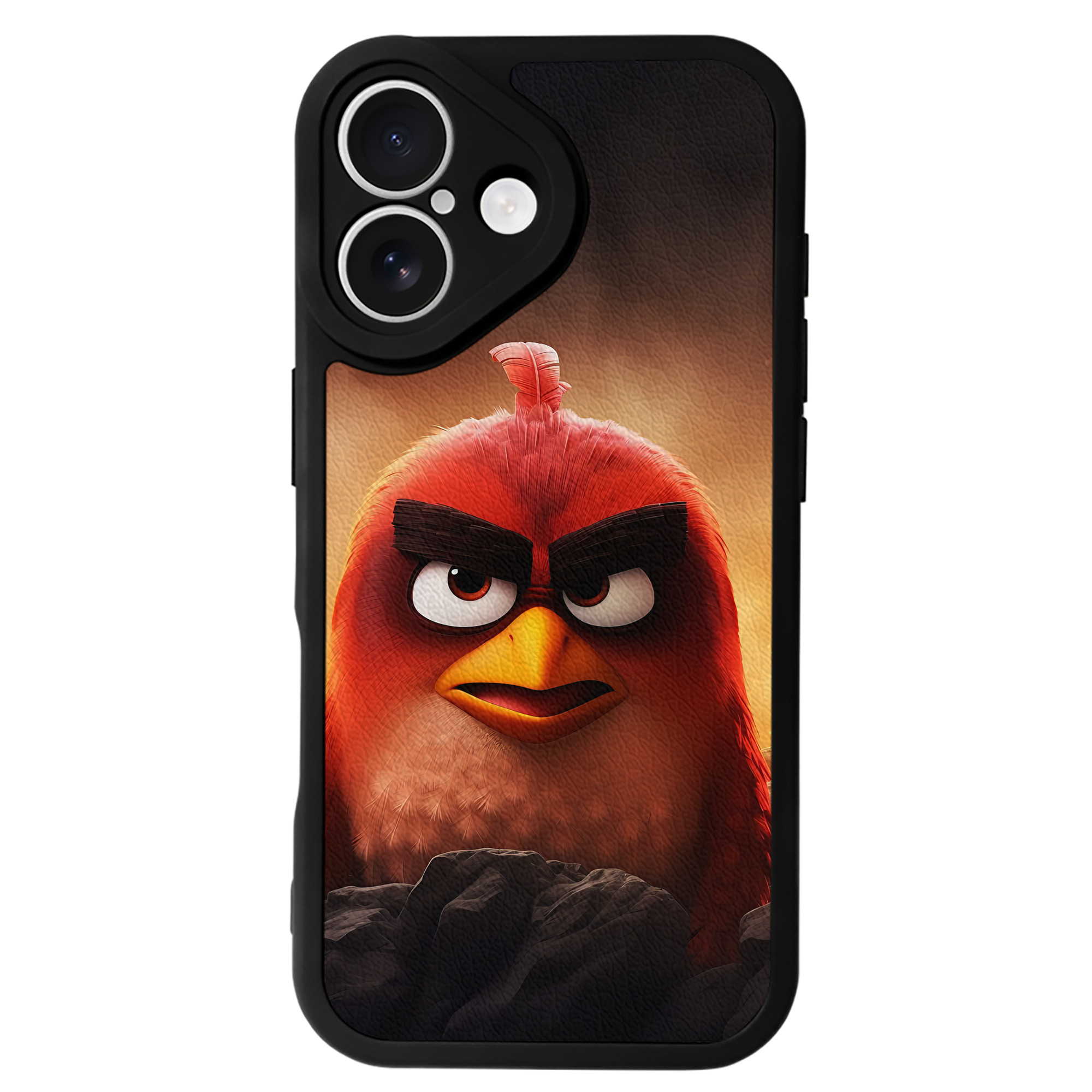 （画像用） Angry Birds アングリーバード 【iPhone 16シリーズ対応】シリコンスマホケース（レザー調） 材質：シリコン